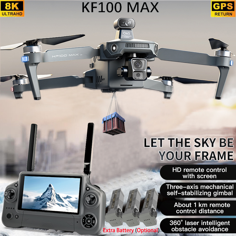 Drone Controller Screen - KF100 MAX GPS Drone 4K Camera