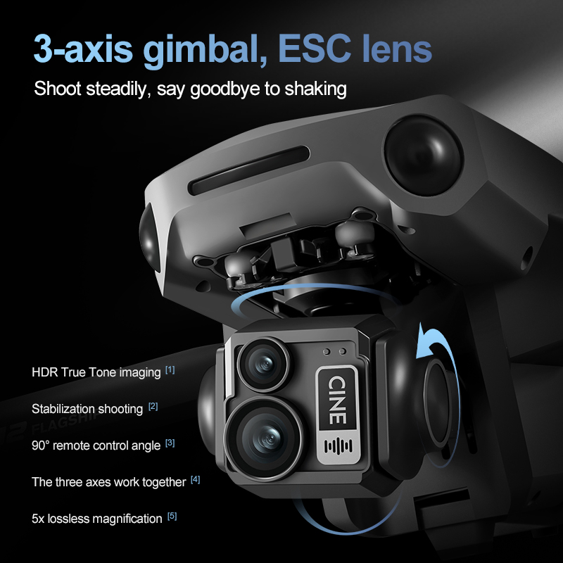 8K 3 Axis Gimbal Brushless 7.2 - đánh giá và giá Drone Controller Screen