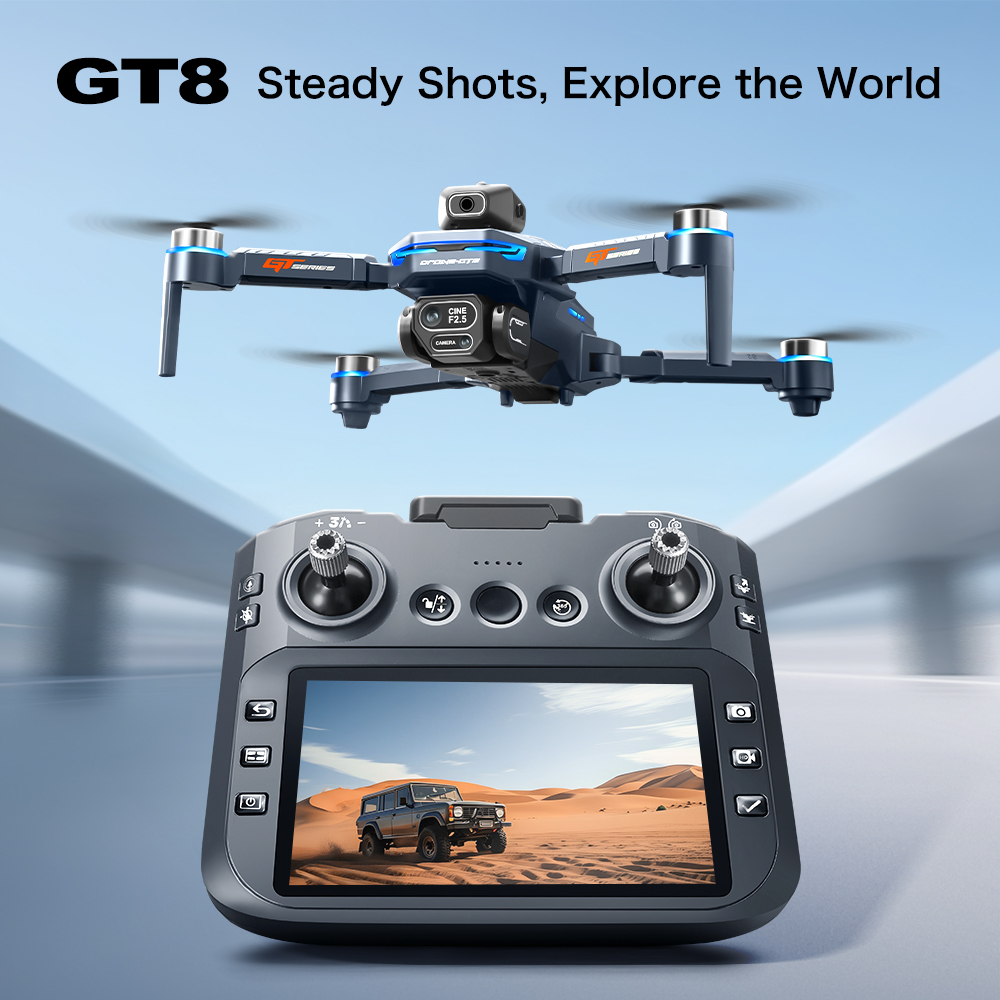 GT8 Obstacle Avoidance Aerial  - đánh giá và giá Drone Controller Screen